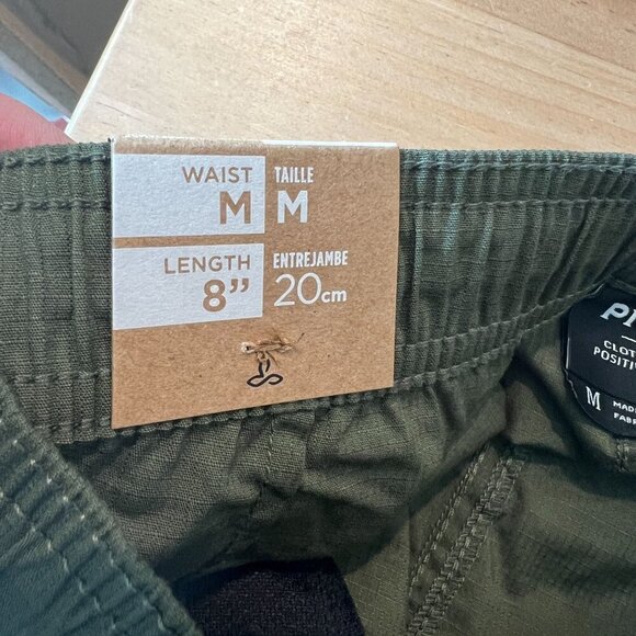 prAna Men's Double Peak E-Waist MEDIUM/ 8"L Hiking Short in Cargo Green - Picture 6 of 8